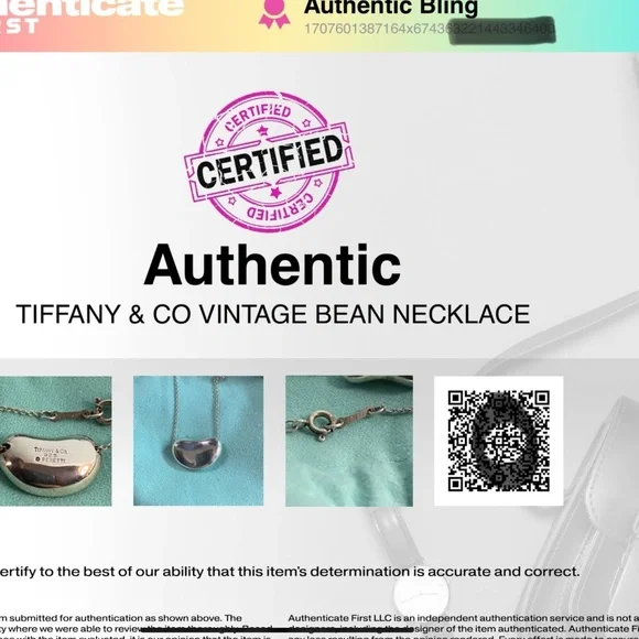 Tiffany & Co large Elsa Peretti bean 11 grams 925 silver vintage authentication - Picture 8 of 9